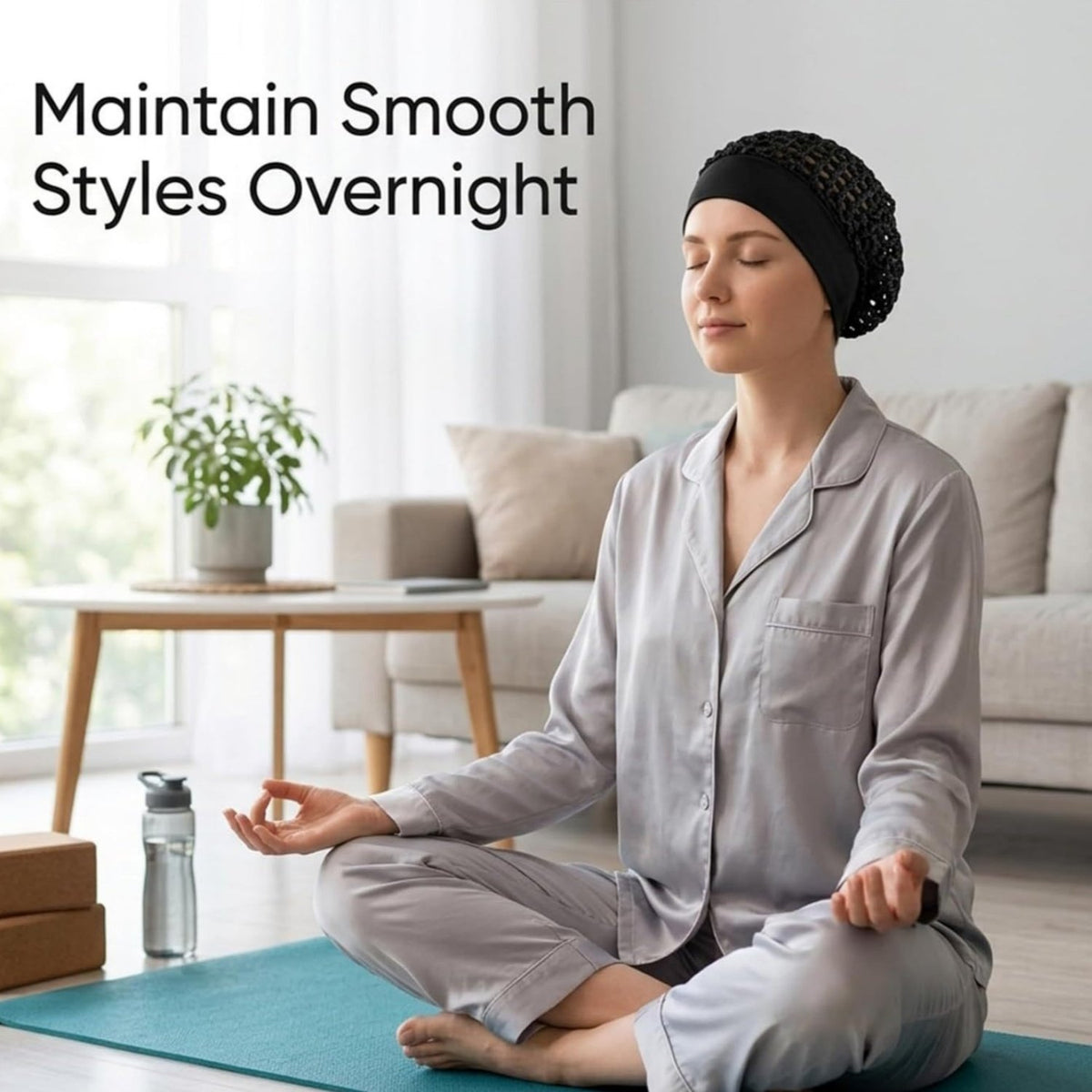 💖Hot 47% OFF🌹🌙 3-Piece Stretchy Wide-Edge Sleeping Cap Set