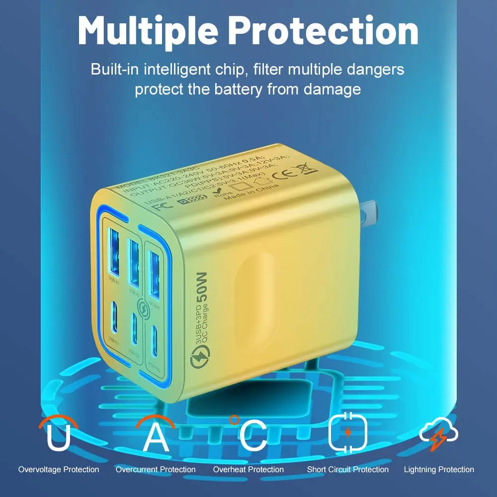 Multiple charging protection features