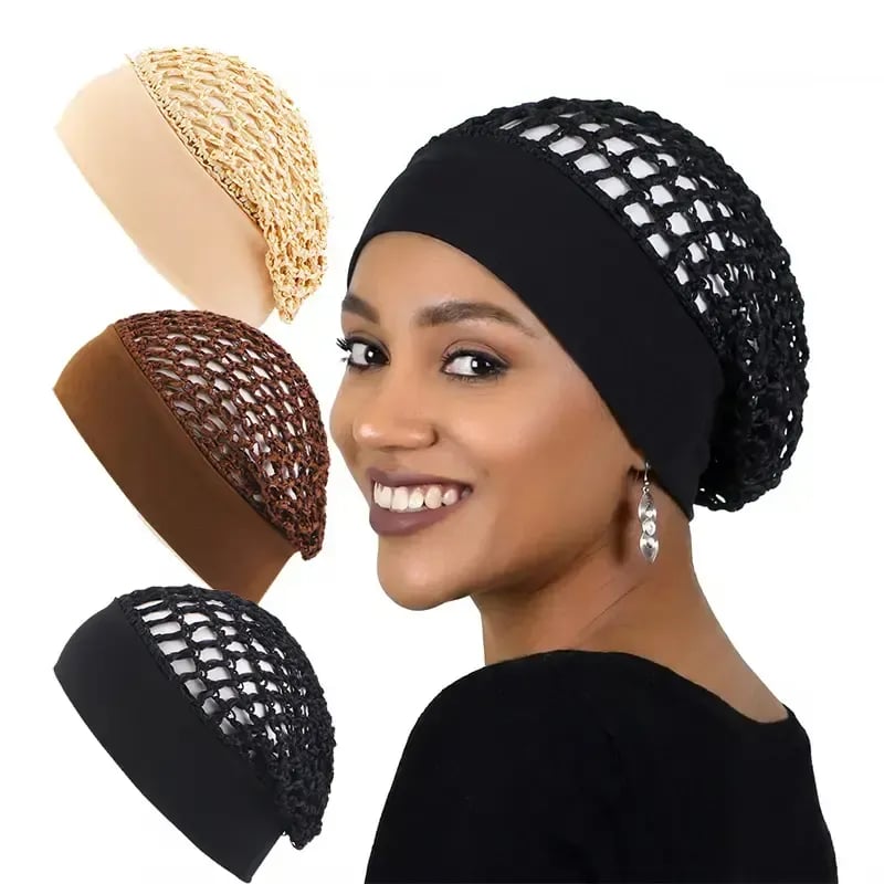 💖Hot 47% OFF🌹🌙 3-Piece Stretchy Wide-Edge Sleeping Cap Set