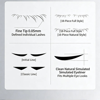 🥳BUY 1 GET 1 FREE💋50K+ SOLD!🔥 50% OFF! 3-in-1 Kit: Eyeliner and Lower Lash Stamp