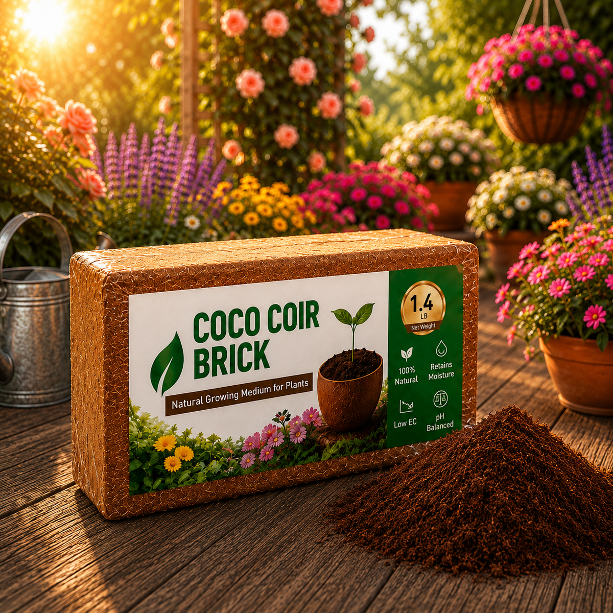 Premium Coco Coir Bricks for Plants