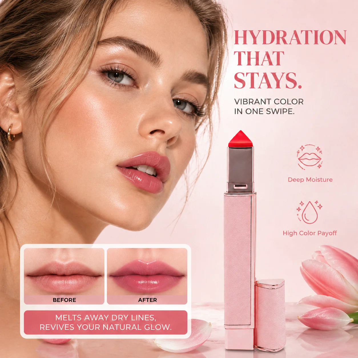 Hydrating Lip Plumping Glossy Lip Balm