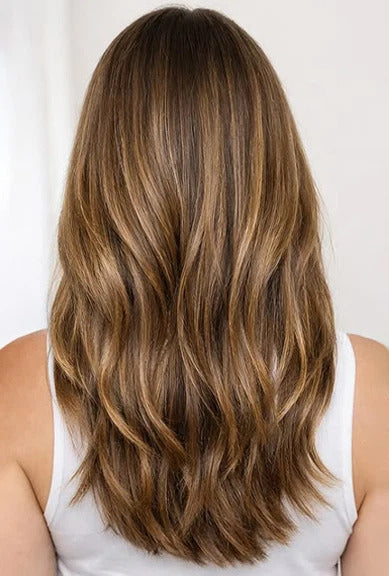 After hair care routine