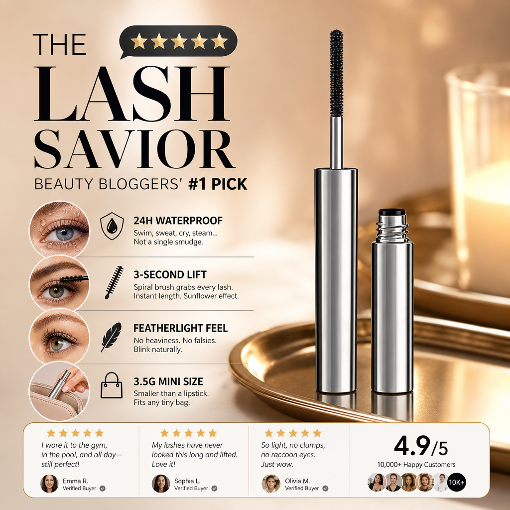 🎁 Buy 1 Get 1 FREE✨ Waterproof Curling & Lengthening Mascara ✨