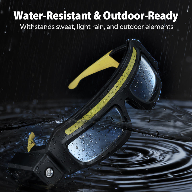🔦 LIMITED-TIME 50% OFF! ✨ Hands-Free LED Work Light Glasses – Motion Sensor, Rotatable Lamp, Multi Brightness 🛠️