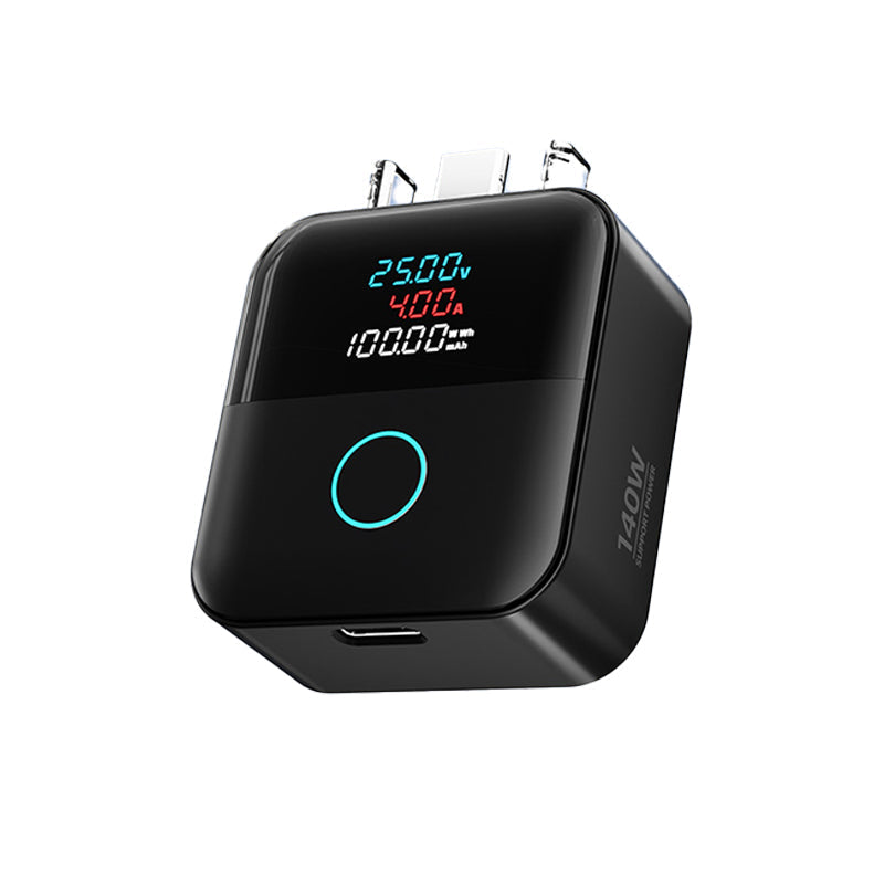 Black USB-C smart charging protector