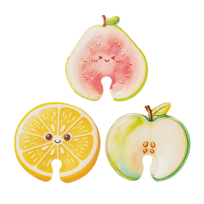 🧴🍲Cartoon Fruit Compressed Wood Pulp Dishwashing Sponge & Kitchen Scrubber🥗✨