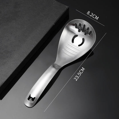 🥄50% OFF NOW! Multipurpose Stainless Steel Kitchen Spoon‑2‑in‑1 Cooking Utensil with Grater & Drain Holes, Multi‑Function Skimmer Spoon for Straining, Stirring, Grating Ginger Garlic