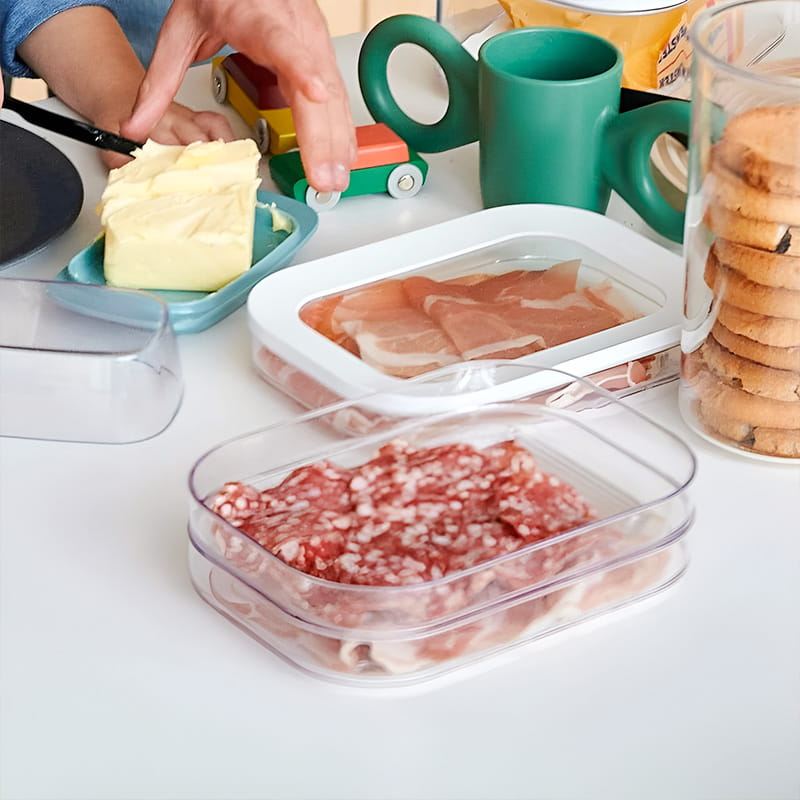 🍱 LIMITED-TIME 50% OFF! 👀 Clear Fridge Storage Container with Lid – Transparent Visibility, Stackable Design & 3 Size Options – Organize Your Fridge Effortlessly ✨